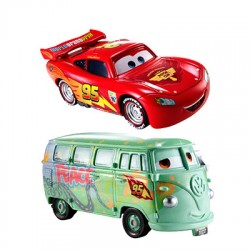 Cars 2 - Masinute metalice Lightning McQueen si Race Team