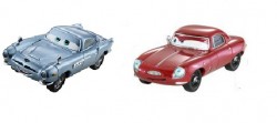 Cars 2 - Set masinute metalice Finn McMissile si Leland Turbo 