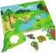 Puzzle din lemn multinivel - Safari
